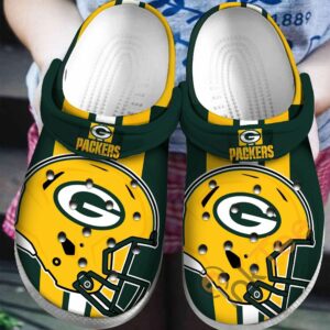 Green Bay Packers NFL football helmet gift for fan Crocs