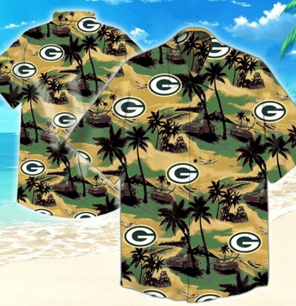 Green Bay Packers Football Sport Logo Cool Hawaiian Graphic Hawaiian Shirt