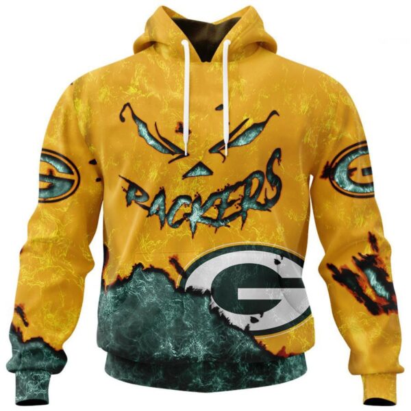 Green Bay Packers Hoodie 3D devil eyes gift for fans