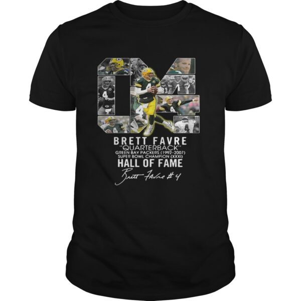 04 Brett Favre quarterback green bay packers 1992-2007 super bowl champion hall of fame shirt