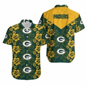 Green Bay Packers Flowers Hawaiian Shirt For Fans 2023