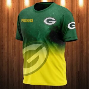 Green Bay Packers T-shirt 3D Galaxy Graphic Gift For Fan