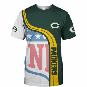 Green Bay Packers T-shirt 3D Summer 2023 Short Sleeve Gift For Fan