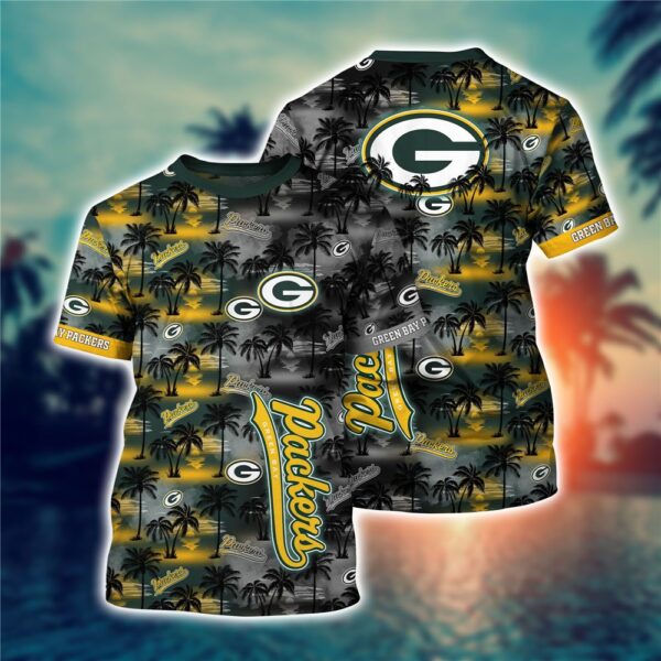 Green Bay Packers T-shirt Flower Gift For Summer 2023