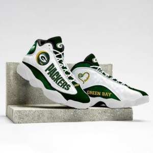 Personalized Name Green Bay Packers Jordan 13 Sneakers