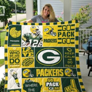 The Packers Green Bay Packers Combined Quilt Blanket Bedding Set