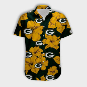 Green Bay Packers Tropical Floral Shirt best gift for fan