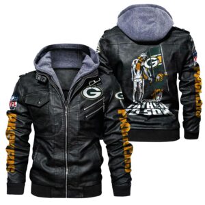 Green Bay Packers Leather Jacket From Father To Son