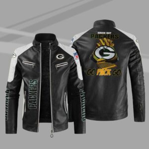 Green Bay Packers Leather Jacket Sport Gift For Fans