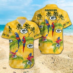 Green Bay Packers Hawaiian shirt full size